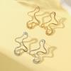 Metal Irregular Shape Stud Earrings for Women – Fashionable and Personalized