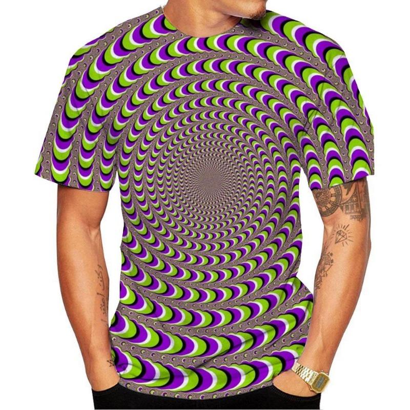 New Fashion Summer Men's 3D Printed Pattern Lion Design Top Men's Leisure Harajuku Plus Size