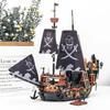 Pirate Ship Building Blocks Sailboat Model Bricks City Traffic Series Creative Desktop Decoraiton Toys For Children Adult Gifts