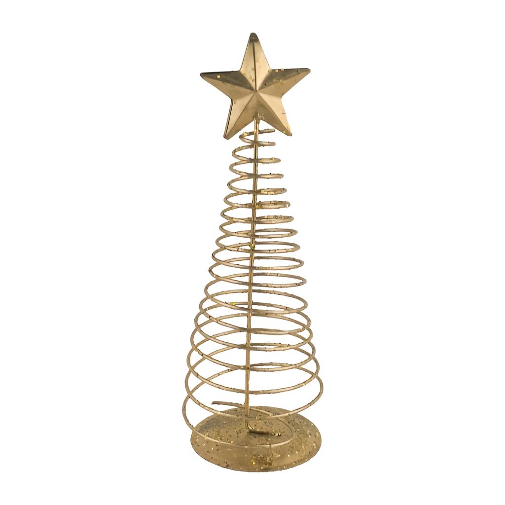 Golden Iron Art Christmas Tree Nordic Creative Golden Star Christmas Tree for Kids Girlfriend Wife Birthdays