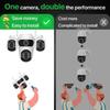ICsee 360° Rotating WiFi Surveillance Camera with Triple-Lens, Triple-Screen, and Human Detection