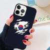 South Korea Flag Phone Case Cover For iPhone 17 Air 15 16 14 13 12 Pro Max 11 Pro Max Plus Coque Shell