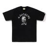 Heavyweight 260g Cotton Graphic Tee Men - Oversized Streetwear T-Shirt With Cartoon Ape Head Print Casual Wear