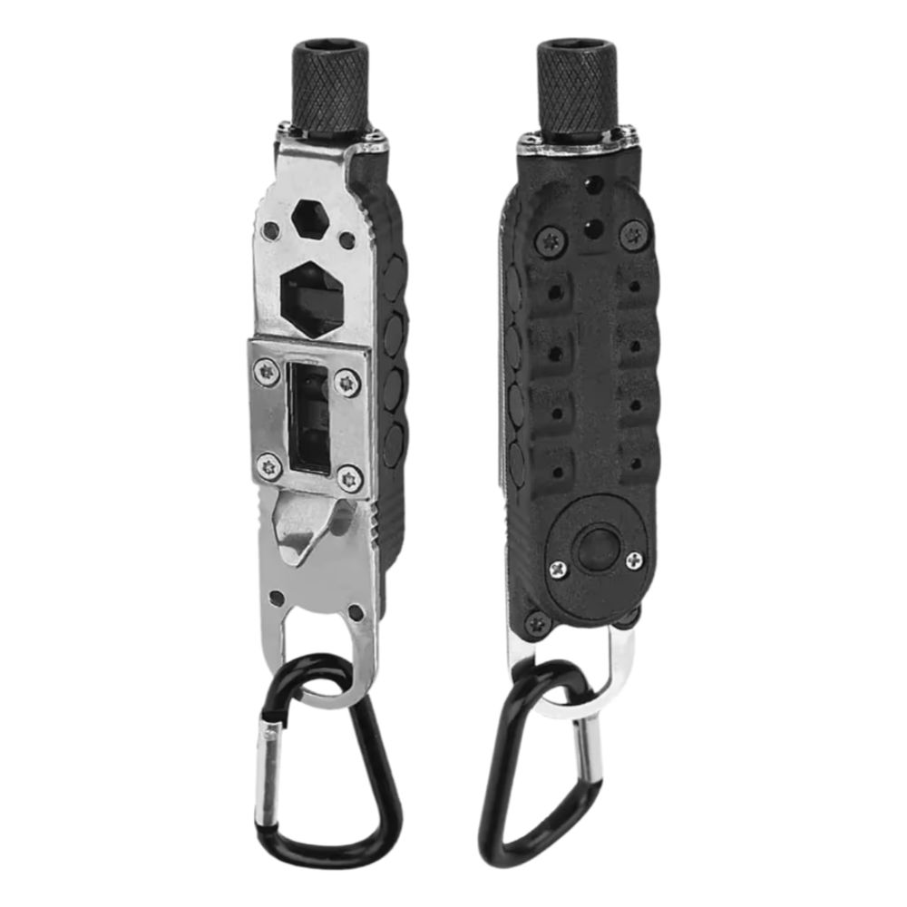 Wear-resistant Outdoor EDC Keychain Steel Material Portable Repair Tools Multi-purpose