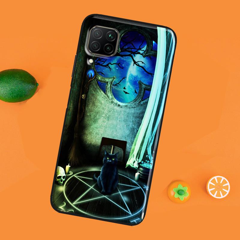 Pisică magică Carcasa Vrăjitoarelor Pentru Huawei P30 Pro P20 P40 Mate 20 Lite P Smart 2021 2019 Nova 5T Honor 50 10i 9X 8X