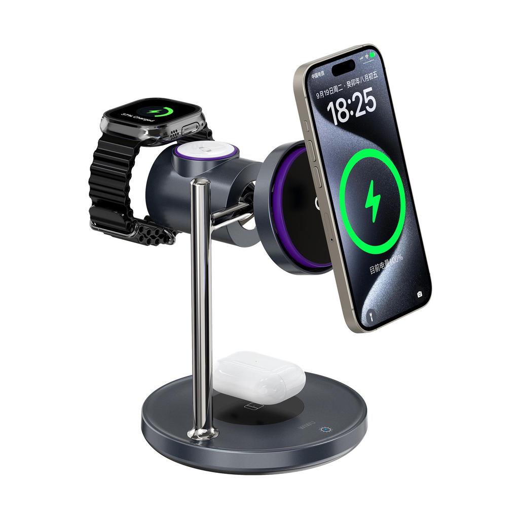 Qi2.2 Air-Cooled Magnetic Wireless Charging Station