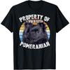 Pomeranian Black Property Of T-Shirt