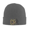 Soccer Legend  CR Knitted Hat for Women Unisex Skullies Beanies Winter Hats Acrylic  Warm Melon Cap