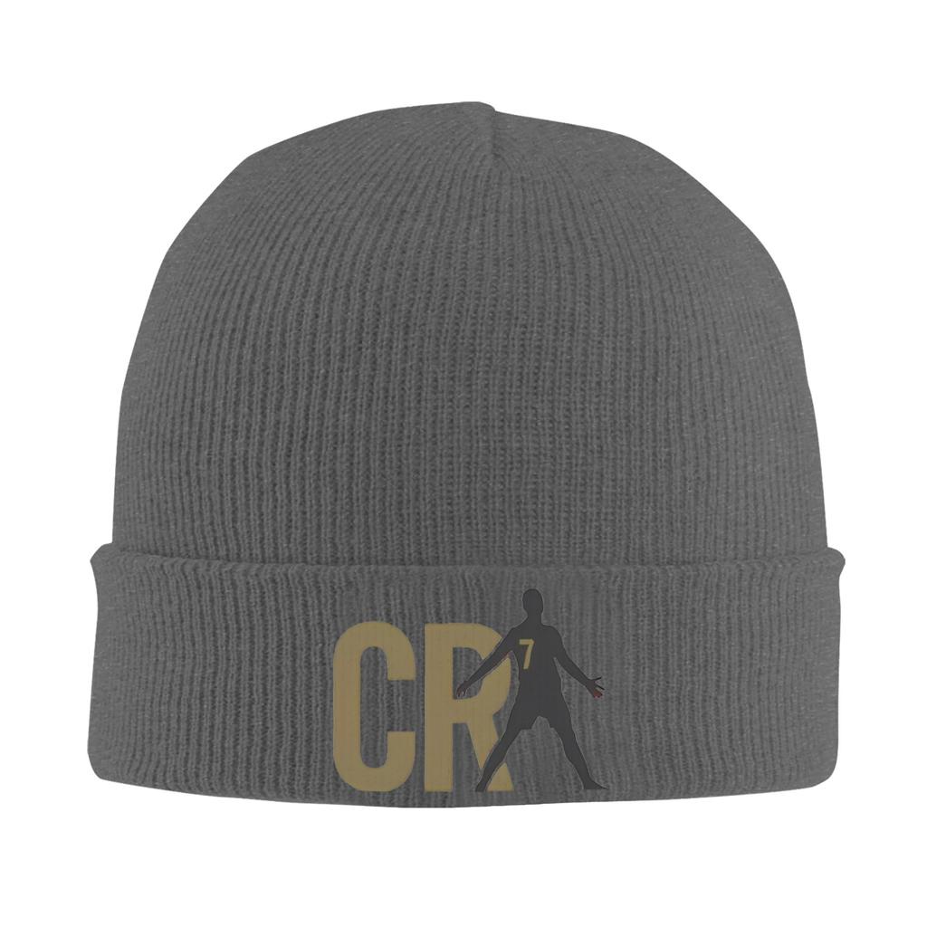 Soccer Legend CR Knitted Hat for Women Unisex Skullies Beanies Winter Hats Acrylic Warm Melon Cap