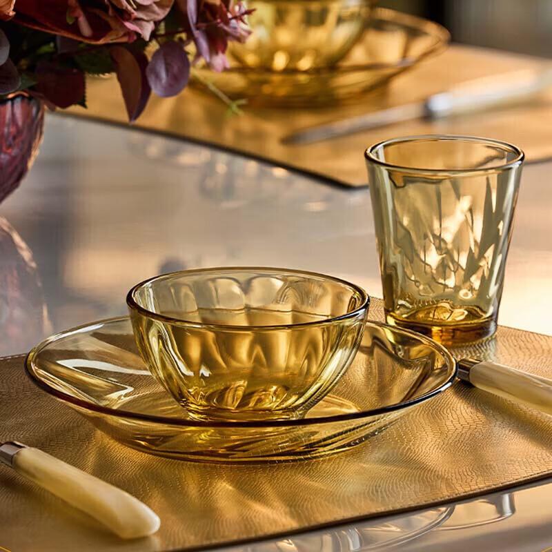 VISIONS Corning Crystal Clear Glass Dinnerware Set