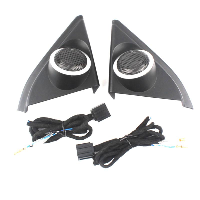 Triangle Head Speakers Car Audio Trumpet Mirror Door Trim Tweeter Speaker For Toyota Corolla 2014-2019