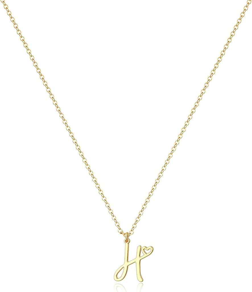 Tewiky raidės karoliai moterims - 14k paauksuoti subtilūs raidžių karoliai madingi mieli individualūs monogramos