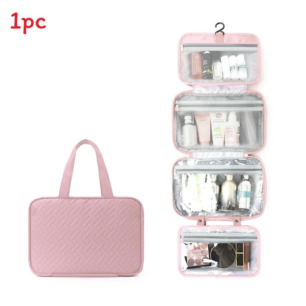 Polyester Travel Toiletry Organizer With Multiple Compartments For Packing Convenience