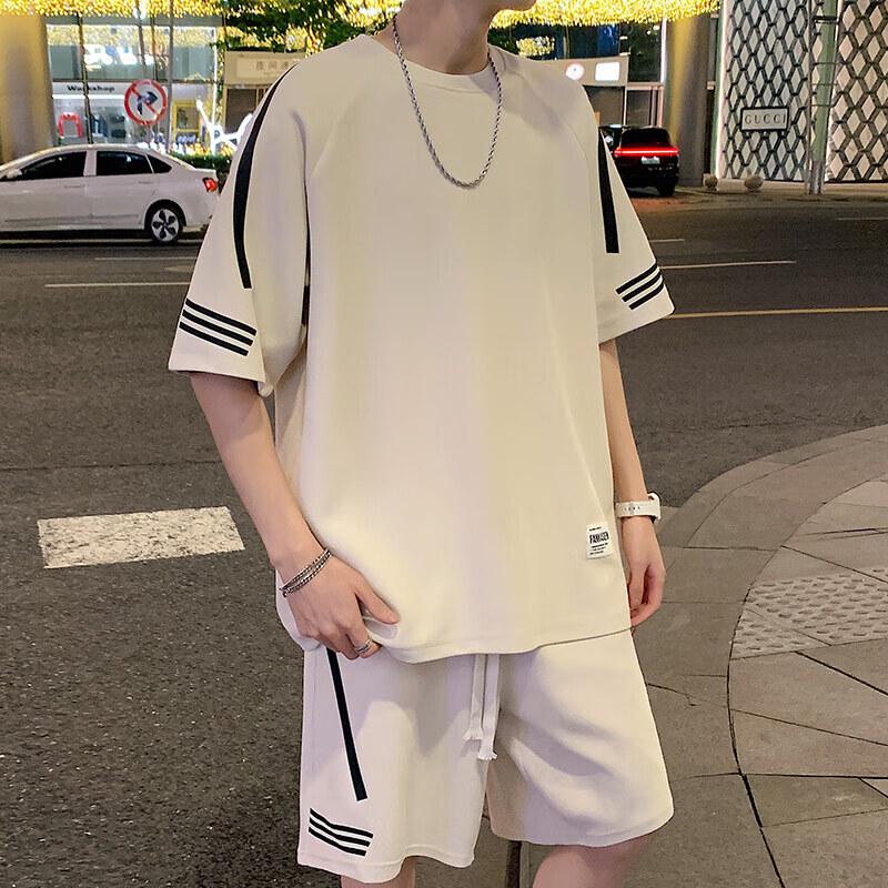 Men's Summer Short Sleeve Shorts Sport Set
