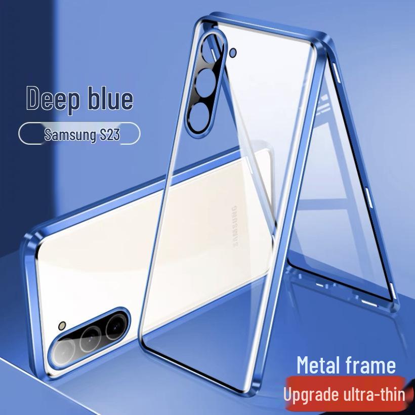 

Compatible Samsung S25u HD Full Coverage Transparent Protective Magnetic Metal Case A36