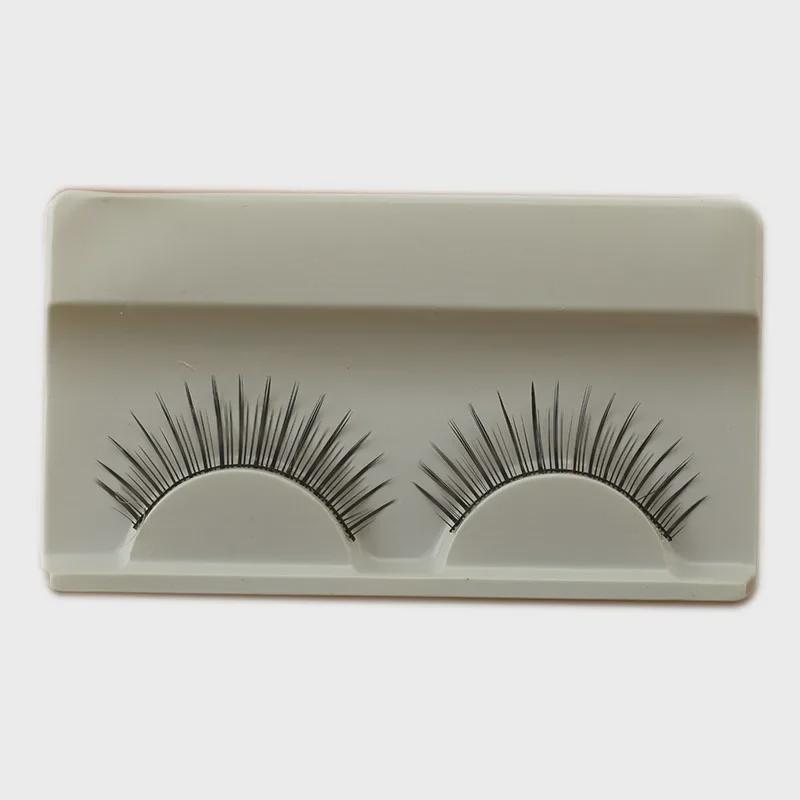 Huiyuan Straight Style False Eyelashes - 15 Pairs of Artificial Fiber Lash Set for Makeup
