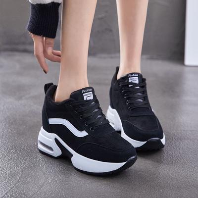 2024 New Fashion Summer  Thick Bottom Inner Increase Shoes Mesh Shallow Mouth Breathable Outdoor Casual Women's