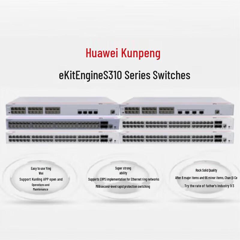 Huawei S310-48P4X Fully Managed Layer 3 PoE Switch
