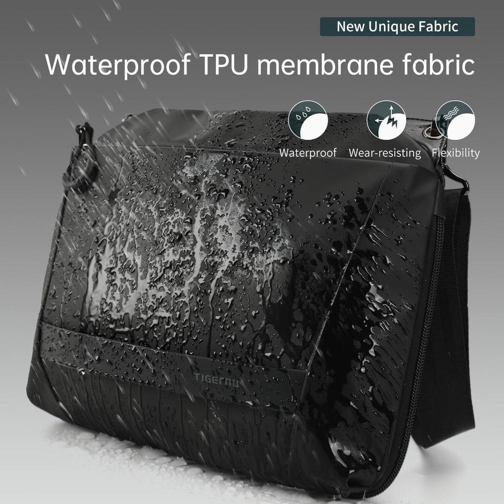 Tigernu Męska torba typu Crossbody 9-calowa torba na tablet Torby na ramię dla mężczyzn Moda Torba z możliwością rozbudowy Torebka Torby na ramię na studia