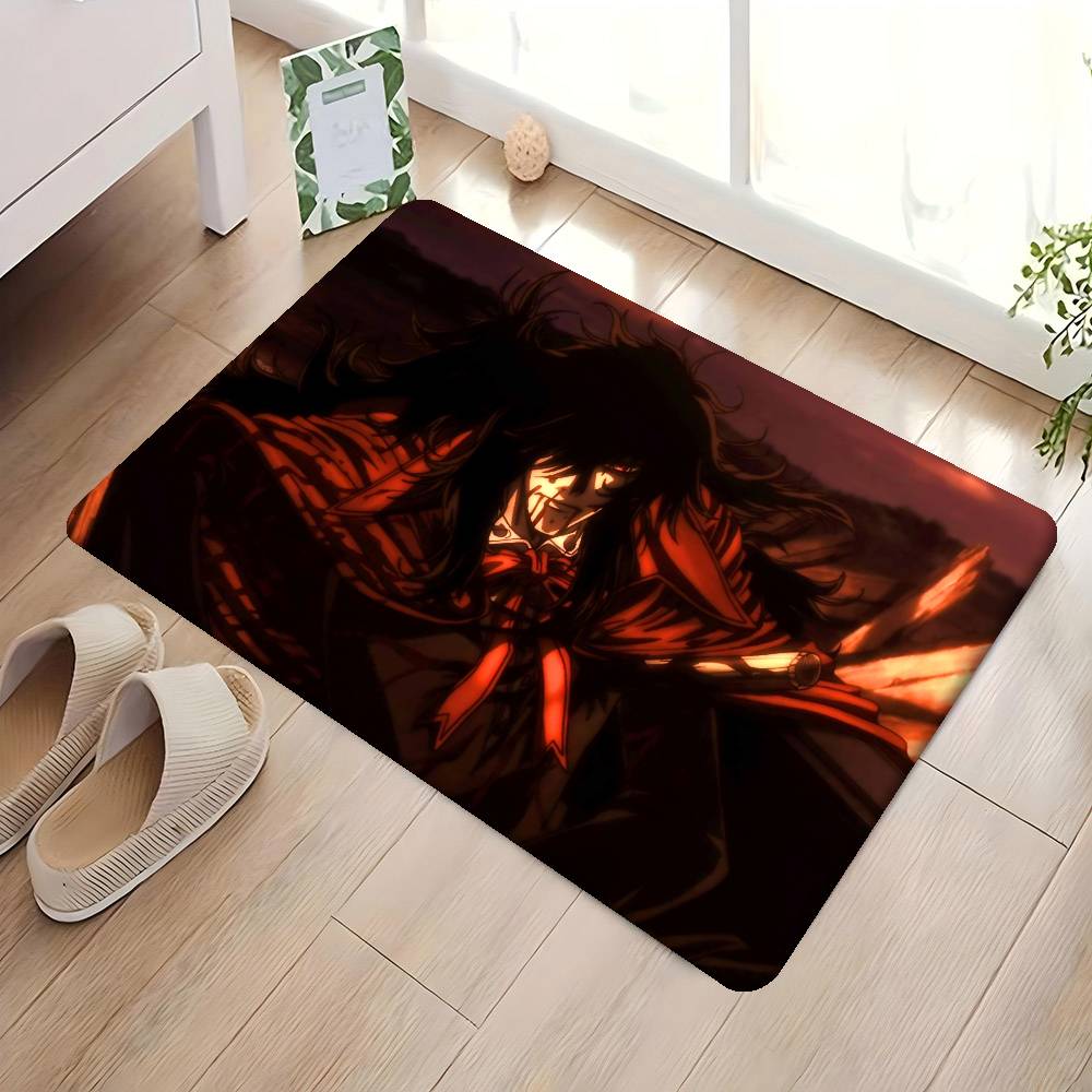 

А-Алукард Хеллсинг Коврик для ванной Детская комната Спальня Декорация Балкон Противоскользящий Придверный коврик Гостиная Приветственный коврик 40x60 cm
