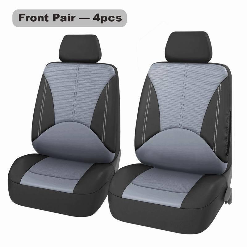 All-Season Universal 9-Piece PU Leather Car Seat Cover