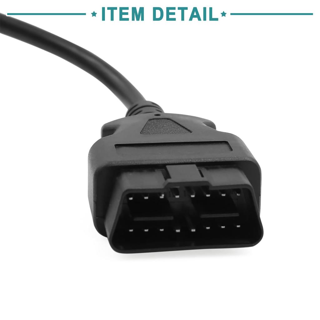 ACROPIX Universal 150cm 16-Pin OBD2 Buchsen-Adapter für Diagnose - 1 Packung