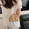 Niche Bag Women's New Summer Versatile Chain Messenger Bag Cartoon Portable Gold Bag