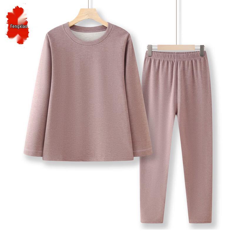 

Women s Solid Color Casual Long Sleeve Top & Pants Set 4XL