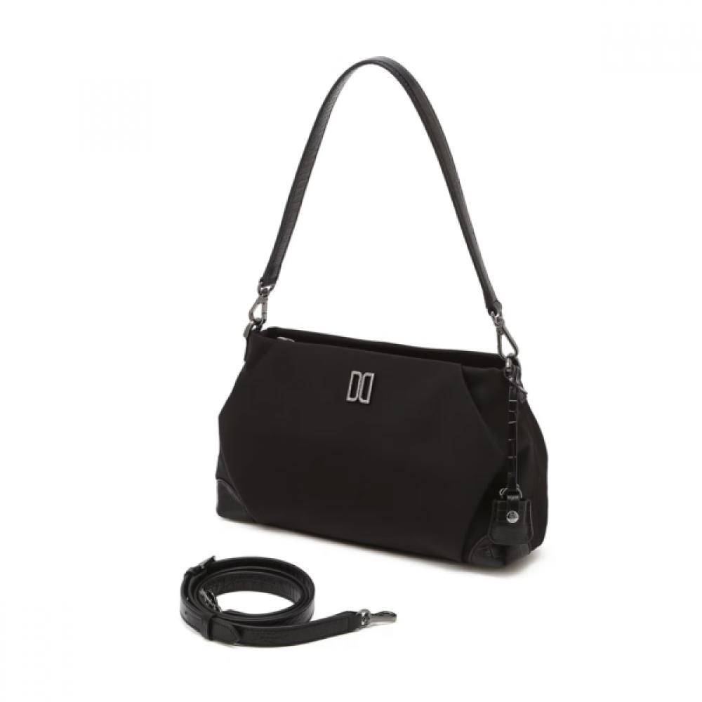 Daks Black Nylon Shoulder Bag Dd Logo Dcba6f055bk