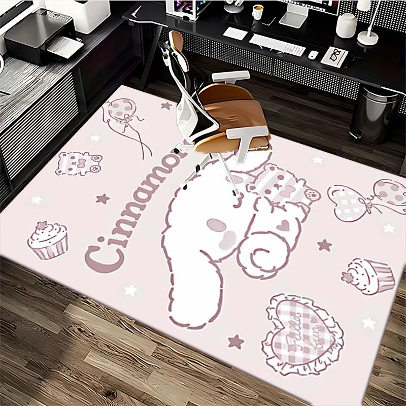 Cinnamoroll Anime Cartoon Design Chair Mat - Non-Slip Carpet for Office, Home Decor, Living Room, Bedroom, Game Room, Dormitory Flooring Gift.E057