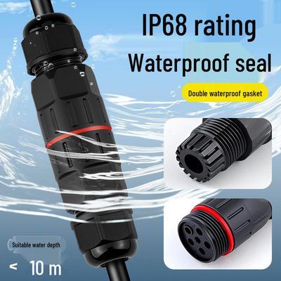 Waterproof Outdoor Terminal Block: 2 In 2 Out Rainproof Buried Cable Connector