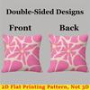 Pop Flower square Jacquard Pillow Cover for Sofa Office Waist Cushion Cover Home Decorative Pillowcase