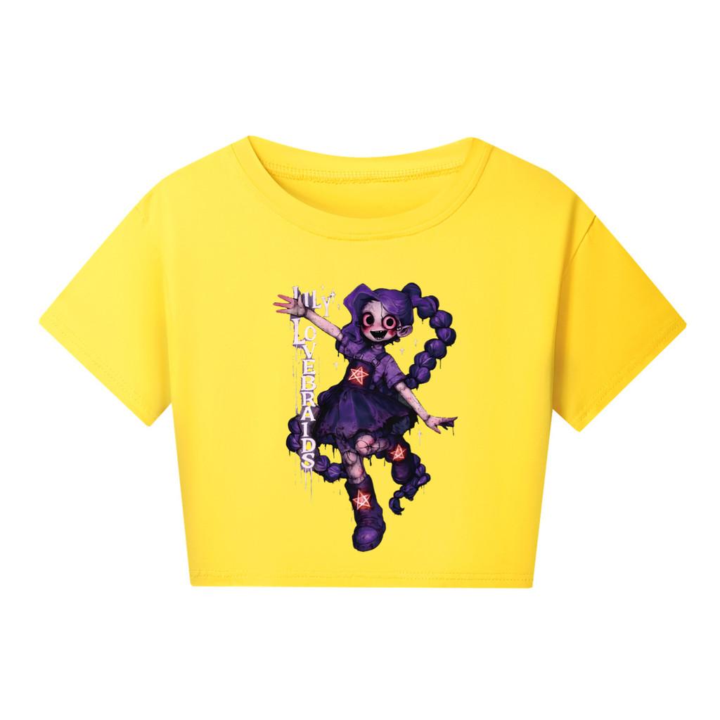 5583 Kids Girls Lily Lovebraids Print Short Style T-Shirt