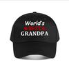 Worlds Best Grandpa Gift Baseball Cap Fashion Unisex Sunhat Womens Outdoor Sports Snapback Cap