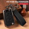 Car Zinc Alloy Flip Key Case Cover Holder For Volkswagen VW Golf 7 For Skoda A5 Fabia A7 Kodiaq Karoq Key Chain