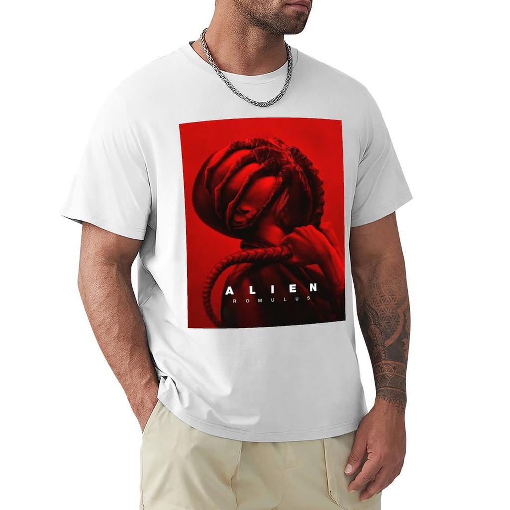 Alien Romulus TShirt Blue Lock Sublime Oversized Graphic Tee Mens Cotton T Shirts