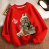Children's Fashion LBB Hoodies, Round-neck Long-sleeved Hoodies for Boys and Girls  Spring and Autumn