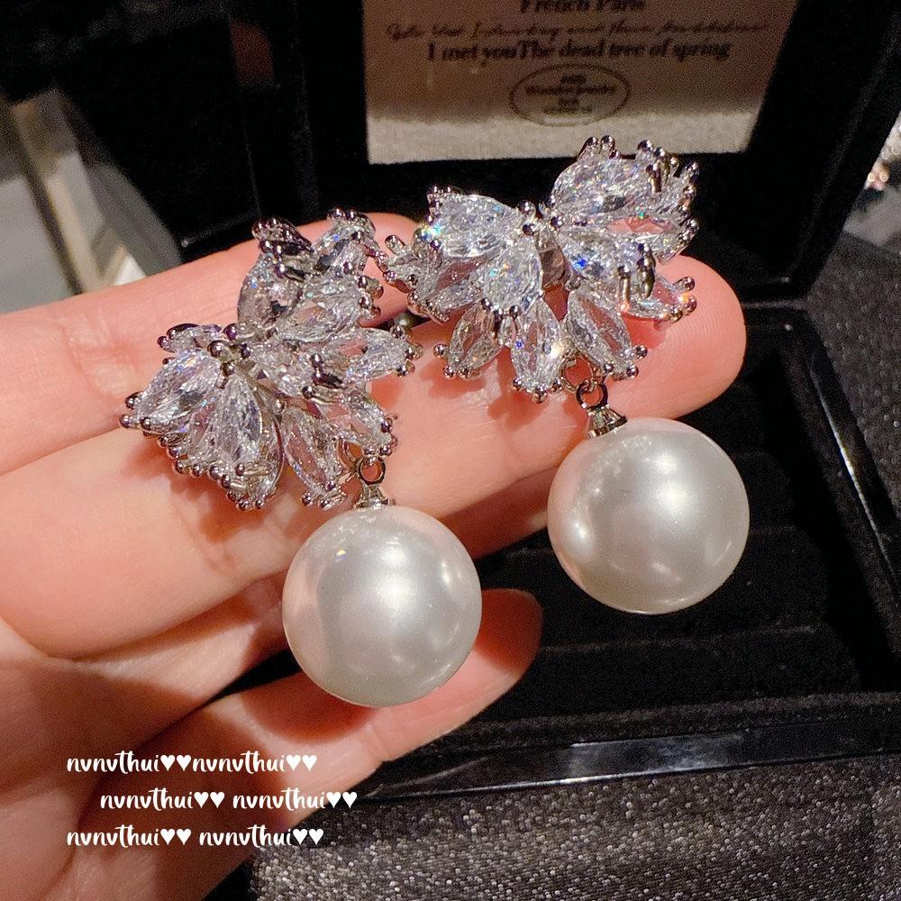 Austrian Vintage Rainbow Gemstone Yuji Earrings Vintage Plated 18K Gold, Bright Butterfly Zircon Earrings