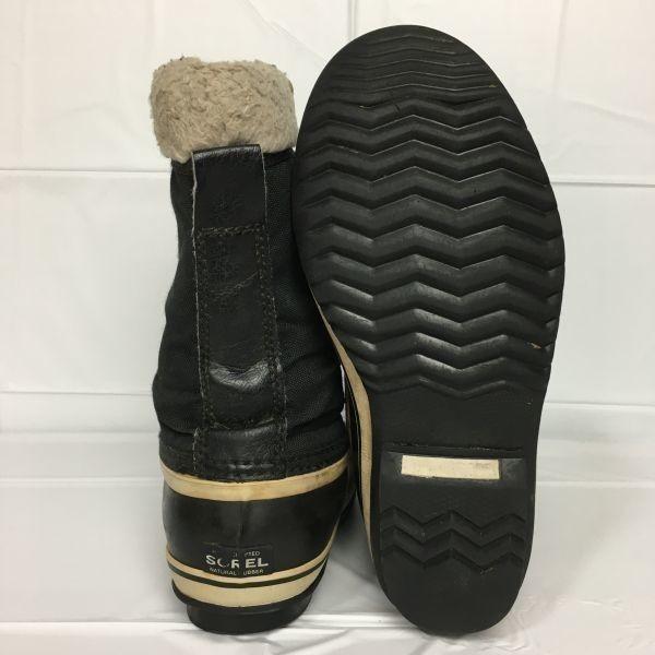 SOREL Snow Boots Liner Included Size 7 24.5-25.0-25.5 Black(USED)