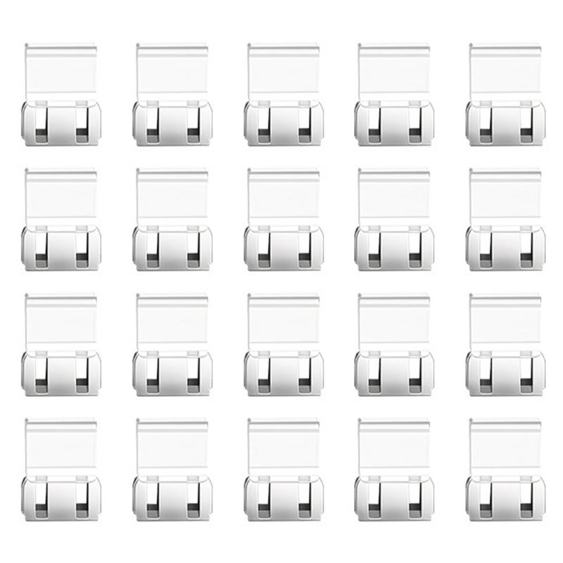 

20Pcs Plastic File Paper Clips Push on Clip Light Weight Document Clips for School Office Documents Paper Management