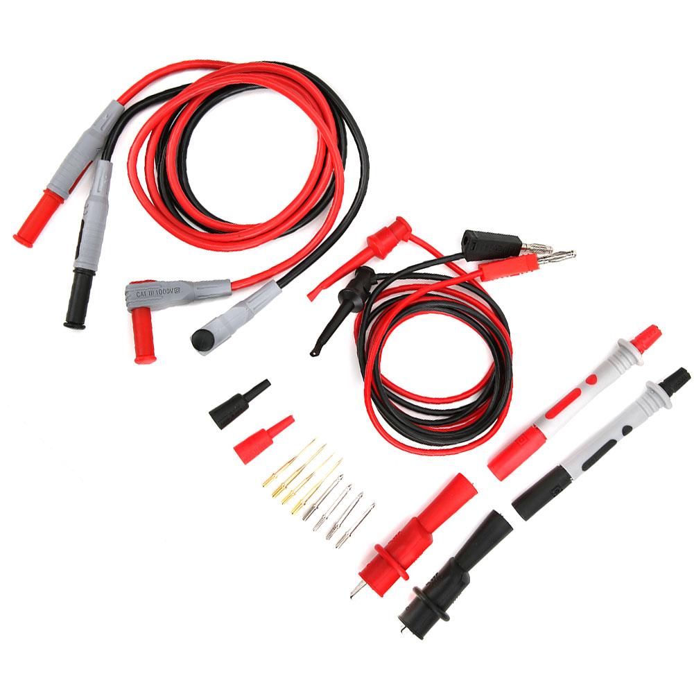 P1308B Test   Kit Banana Plug To Test Hook Cable Probe Test Clip Set for Multimeter