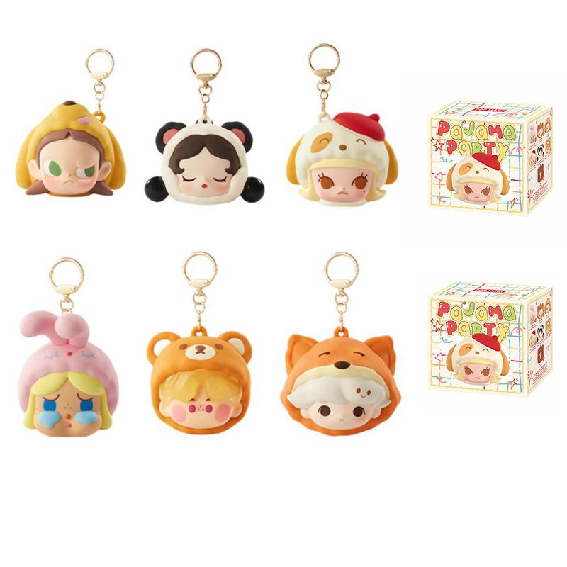 New POP MART Bubble Sprout Pajama Party Series Headphone Bag 1 72 Blind Box Products Single Mystery Box/Full Box 6 Pcs PPMT-2504-0031