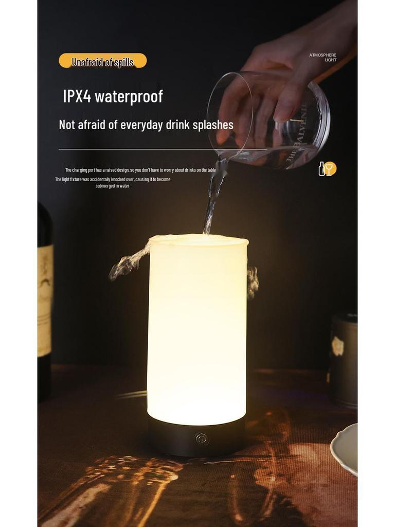Outdoor Camping Night Market Table Lamp – Creative Small Charging Light for Desktop or Bar Atmosphere