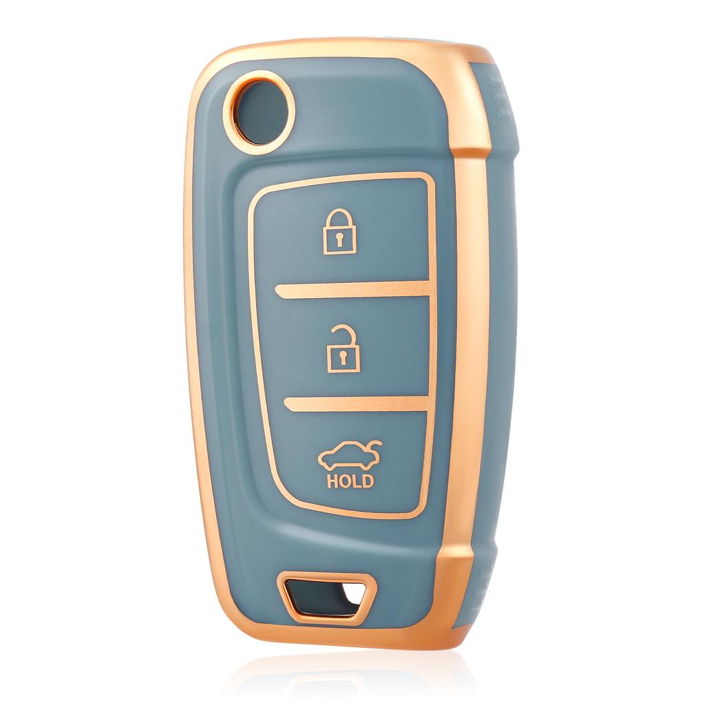 Car Remote Key Case Cover For Hyundai Tucson 2022 2023 Accent Solaris Elantra I30 I35 I40 Kona Celesta Sonata Creta Key Cover