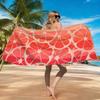 1pc Gradient Orange Beach Towel Quick-drying Super Absorbent Suitable for Swimming Beach Pool Gym Summer Gift for Friends Family
