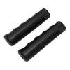 2 Pieces Black Rubber Handles for Wheelbarrow Tubes Designed for 25mm Diameter Offering Non Slip Grip and Long Lasting Use