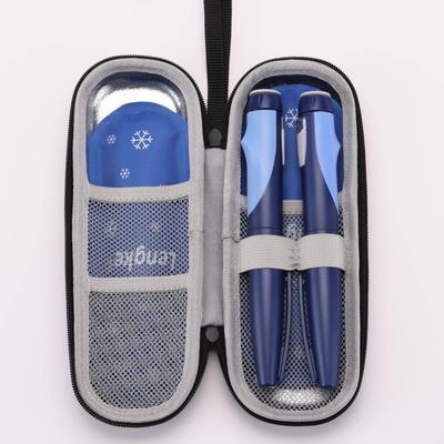 Bolsa Térmica Portátil para Insulina, Material EVA, Leve e Durável, Estojo para Armazenamento de Insulina para Acampamento ao Ar Livre e Viagens com Bolso de Rede