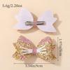 2Pcs/set Cute Gold Cat Hair Clips Glitter Cat Ear Hairpin for Baby Girl Cartoon Animals Barrettes Headwear Hair Accessories
