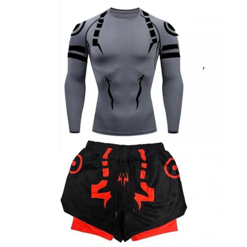 MMA Boxing Shorts Set Men Women - Stretchable Athletic Training Gear Muay Thai Kickboxing Wrestling Fitness
