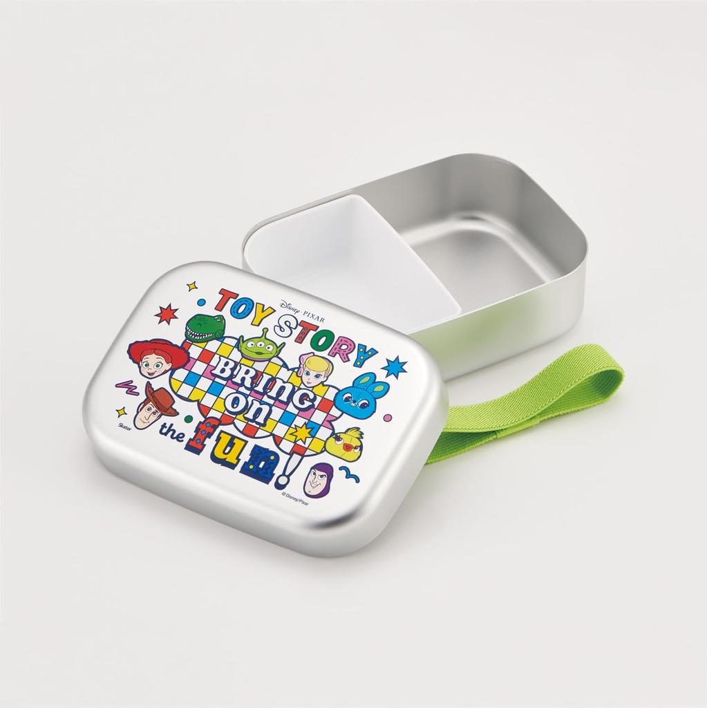 Skater Aluminum Bento for with Lunch Made in Disney Toy Story Boys Box, 370ml, Kids, Insulated, Belt, Japan, 25, (ALB5NV68978)